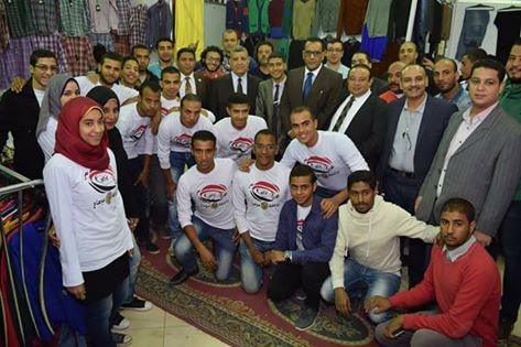 طلاب من أجل مصر تقيم المعرض السنوى الأول للملابس بجامعة سوهاج