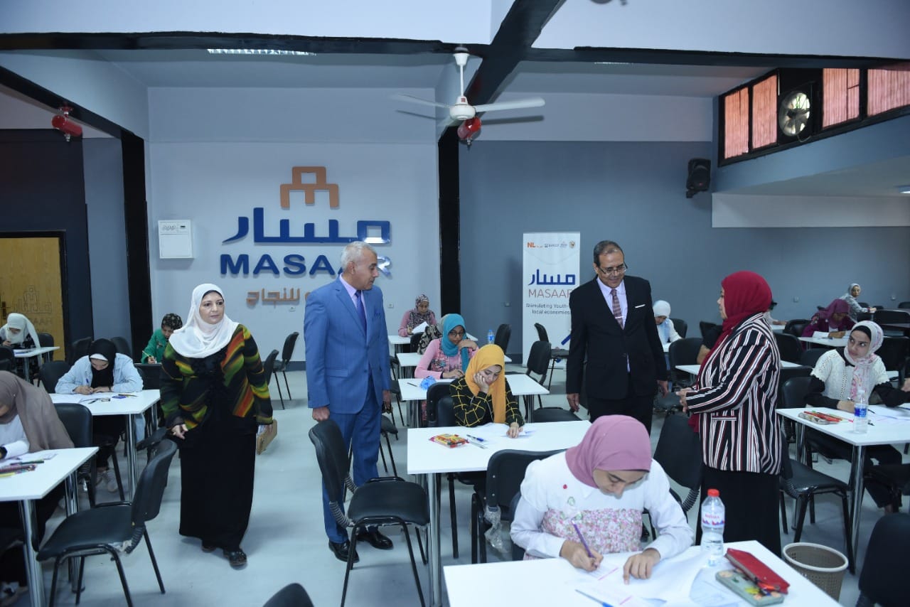 The President of Sohag University inspects the aptitude tests at the Faculty of Specific Education￼