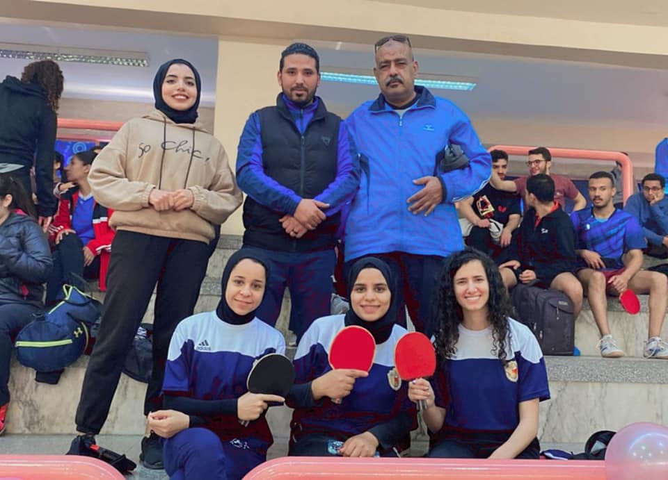 صعود منتخب جامعة سوهاج لتنس الطاولة طالبات لدور الثمانية خلال المشاركة فى دورة الشهيد الرفاعي 50