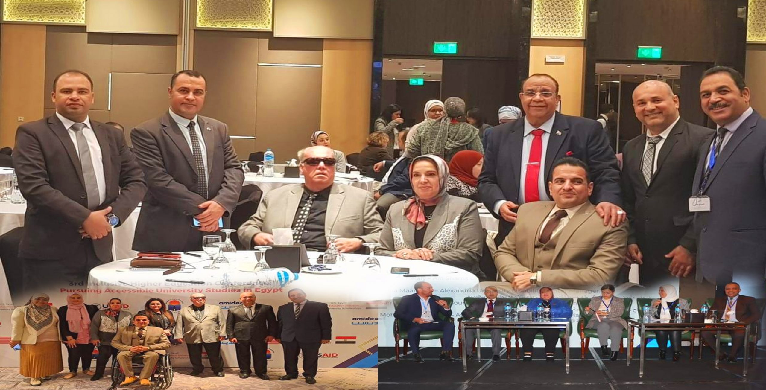 جامعة سوهاج تشارك في فعاليات المؤتمر الثالث لدمج الطلاب ذوي الإعاقة في التعليم العالي