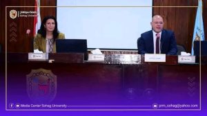 Fulbright delegation reviews study grants in the United States at Sohag University