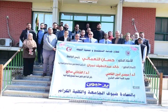 استمراراً لسلسلة قوافلها المجانية جامعة سوهاج تقدم خدماتها الطبية والعلاجية لعدد ٦٨٤ مواطن بقرية اولاد نصير