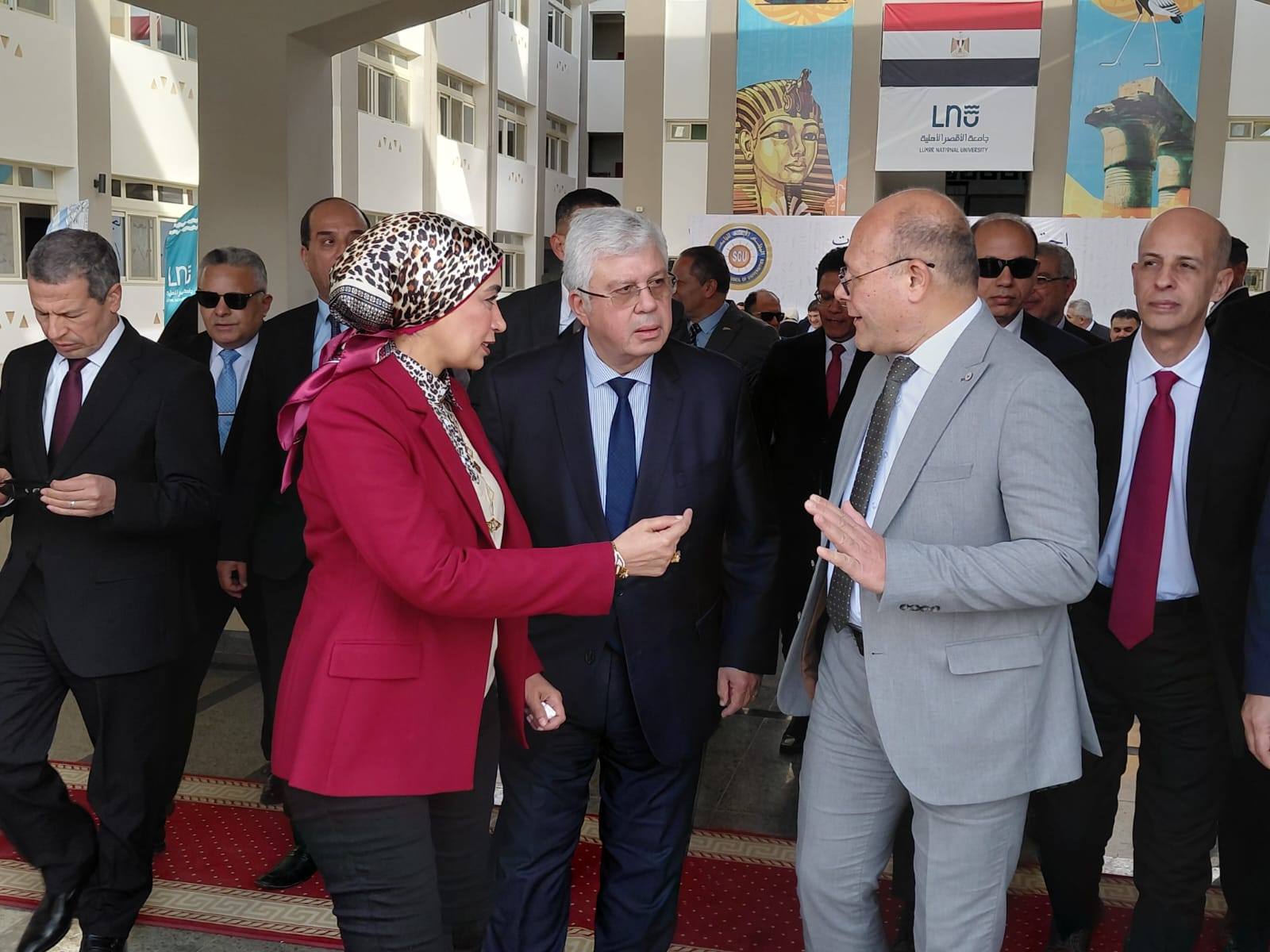 رئيس جامعة سوهاج و قيادات التعليم العالي فى اجتماع المجلس الأعلى للجامعات بجامعة الأقصر